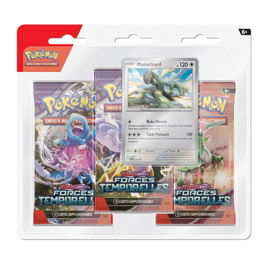 Cartes Pokemon - Tripack Blister Forces Temporelles Promo Motorizard