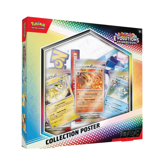 Coffret 3 Boosters EVOLUTIONS PRISMATIQUES EV8.5 + Poster & Promos