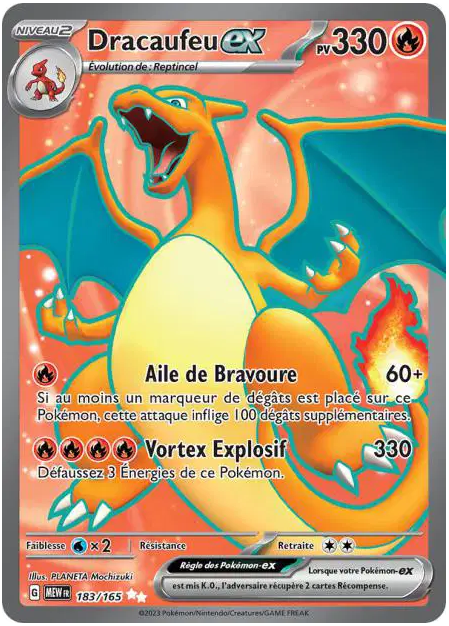 Dracaufeu 183/165 Pokémon 151 EV3.5