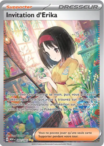 INVITATION D'ERIKA 203/165 Pokémon 151 EV3.5