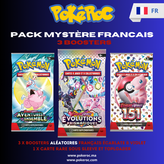 PACK MYSTERE FRANCAIS 3 Booster + 1 carte rare